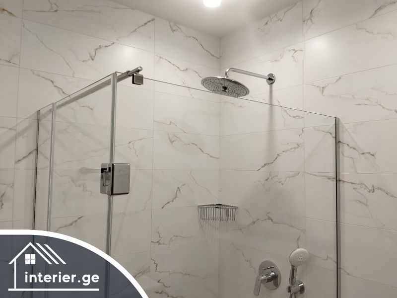 საშხაპე კაბინის აწყობა